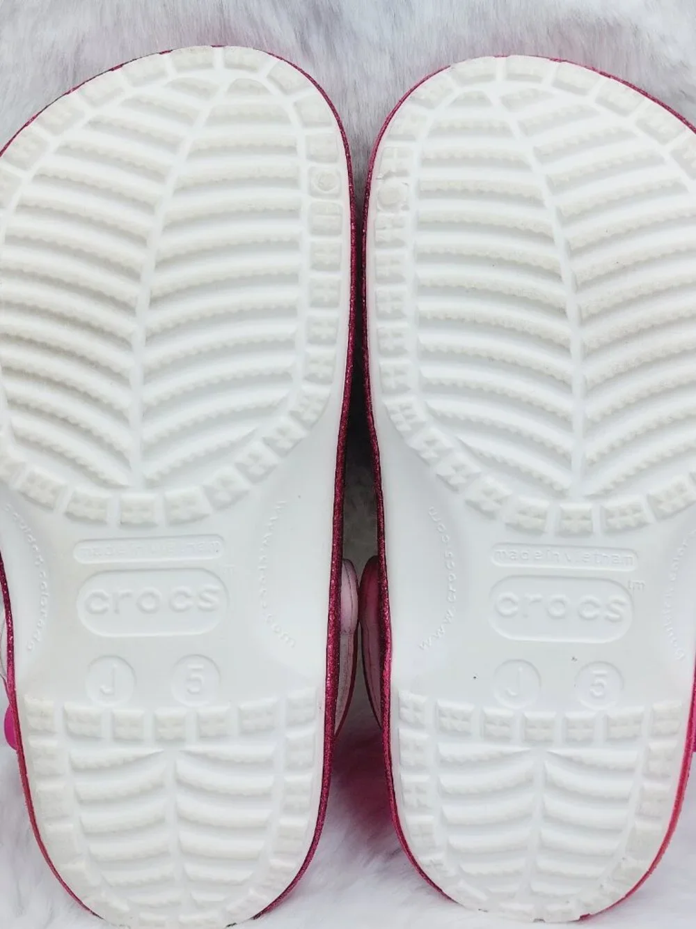 Crocs Girl's Pink Black LOL Surprise DIVA Classic Slip-On Casual Clogs Size 5